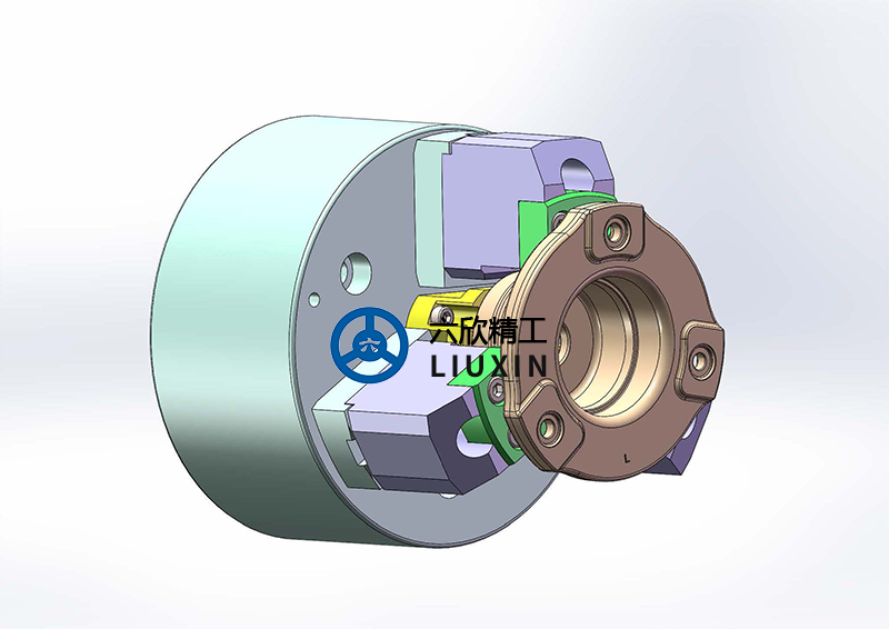 前鋁支架浮動卡盤夾持方案