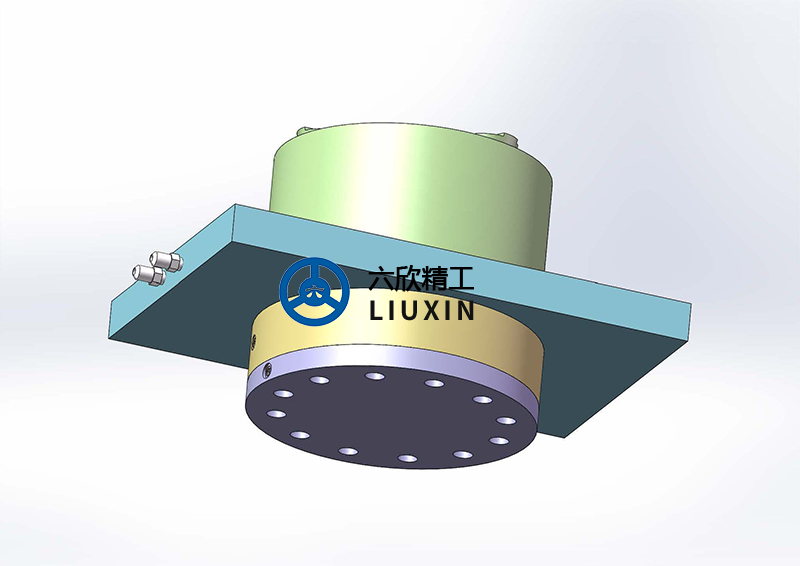 四軸后拉卡盤立式座組合夾持方案-2