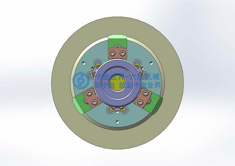 3檔從動齒后拉卡盤夾持方案