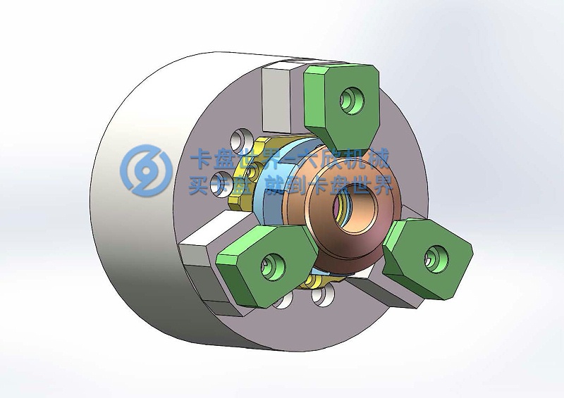 行星齒輪工件指形卡盤BF夾持方案