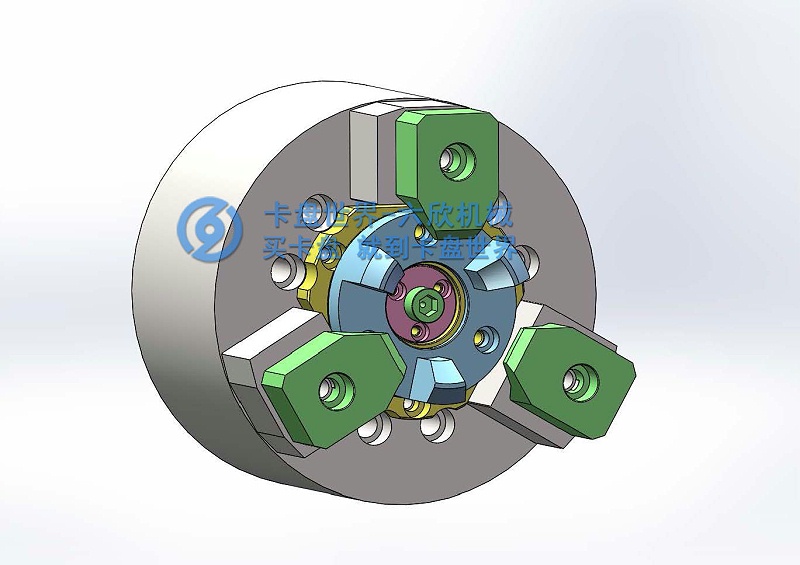 行星齒輪工件指形卡盤BF夾持方案