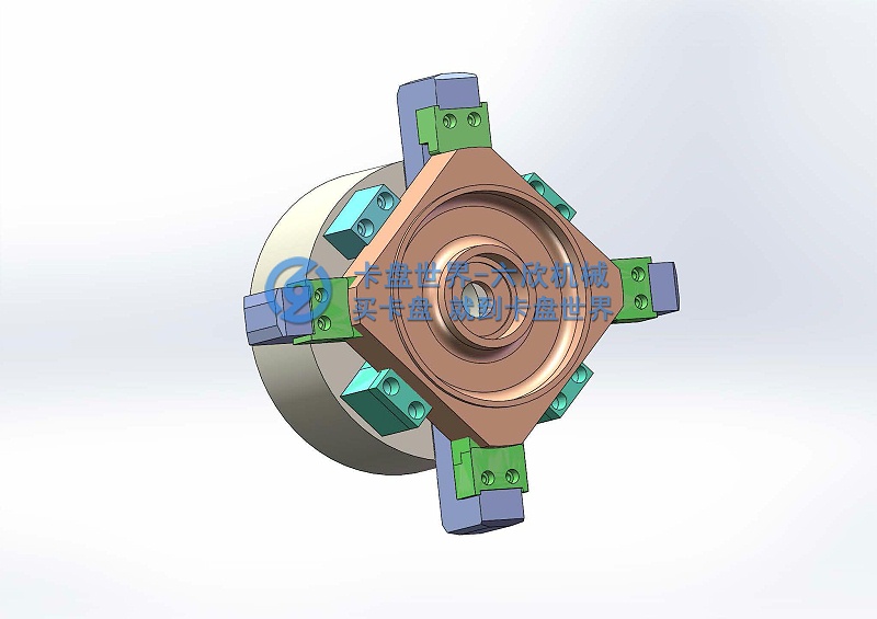 異性工件四爪卡盤夾持方案-1
