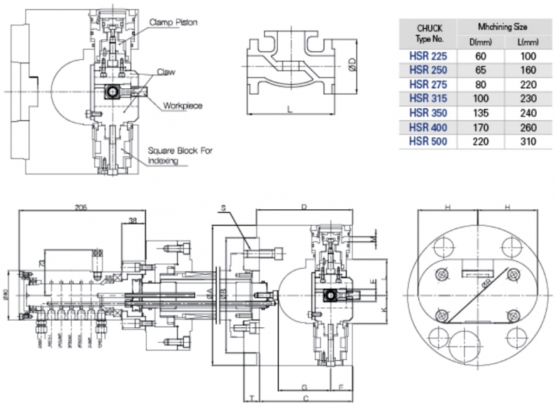 自動(dòng)分度卡盤圖紙