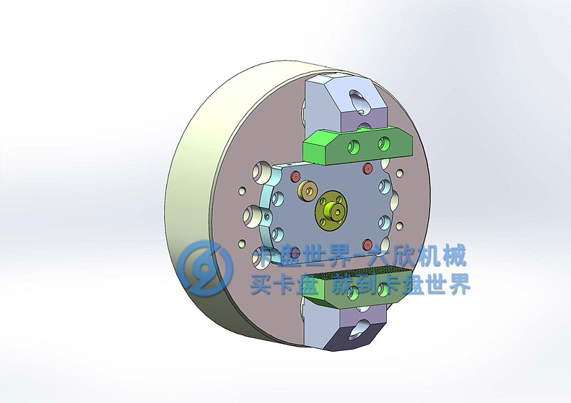 二爪后拉卡盤不規(guī)則工件夾持方案