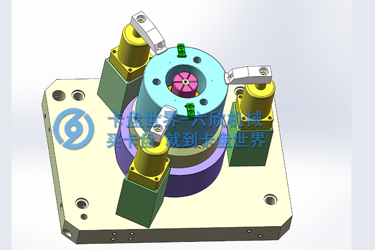 氣動內撐后拉組合夾具定制方案